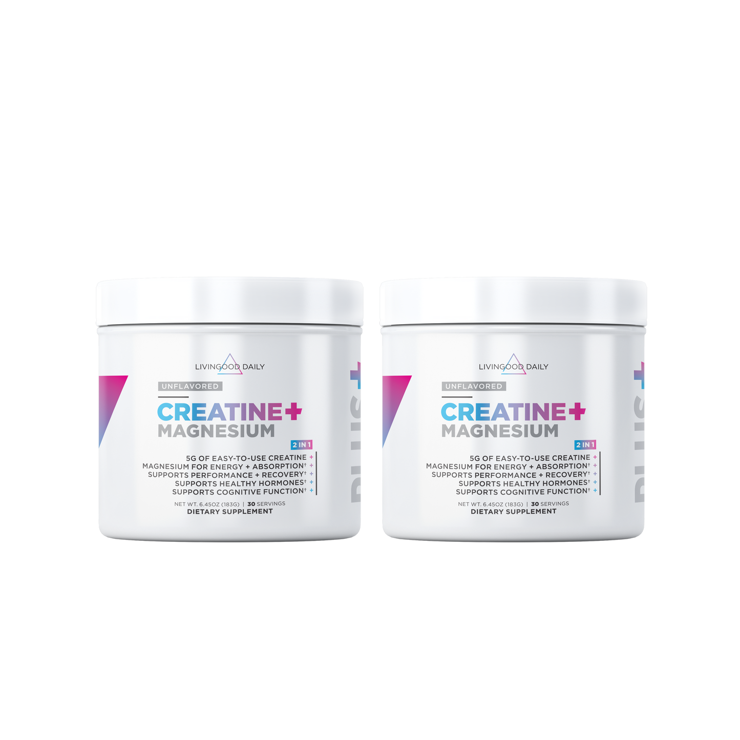 Livingood Daily Creatine + Magnesium (2 Pack)