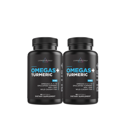 Livingood Daily Omegas + Turmeric (2 Pack)
