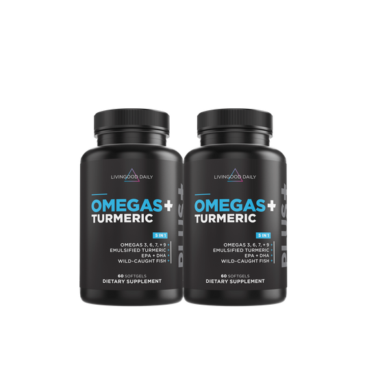 Livingood Daily Omegas + Turmeric (2-Pack)
