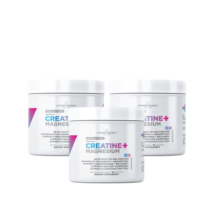 Livingood Daily Creatine + Magnesium (3 Pack)
