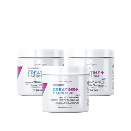 Livingood Daily Creatine + Magnesium (3-Pack)