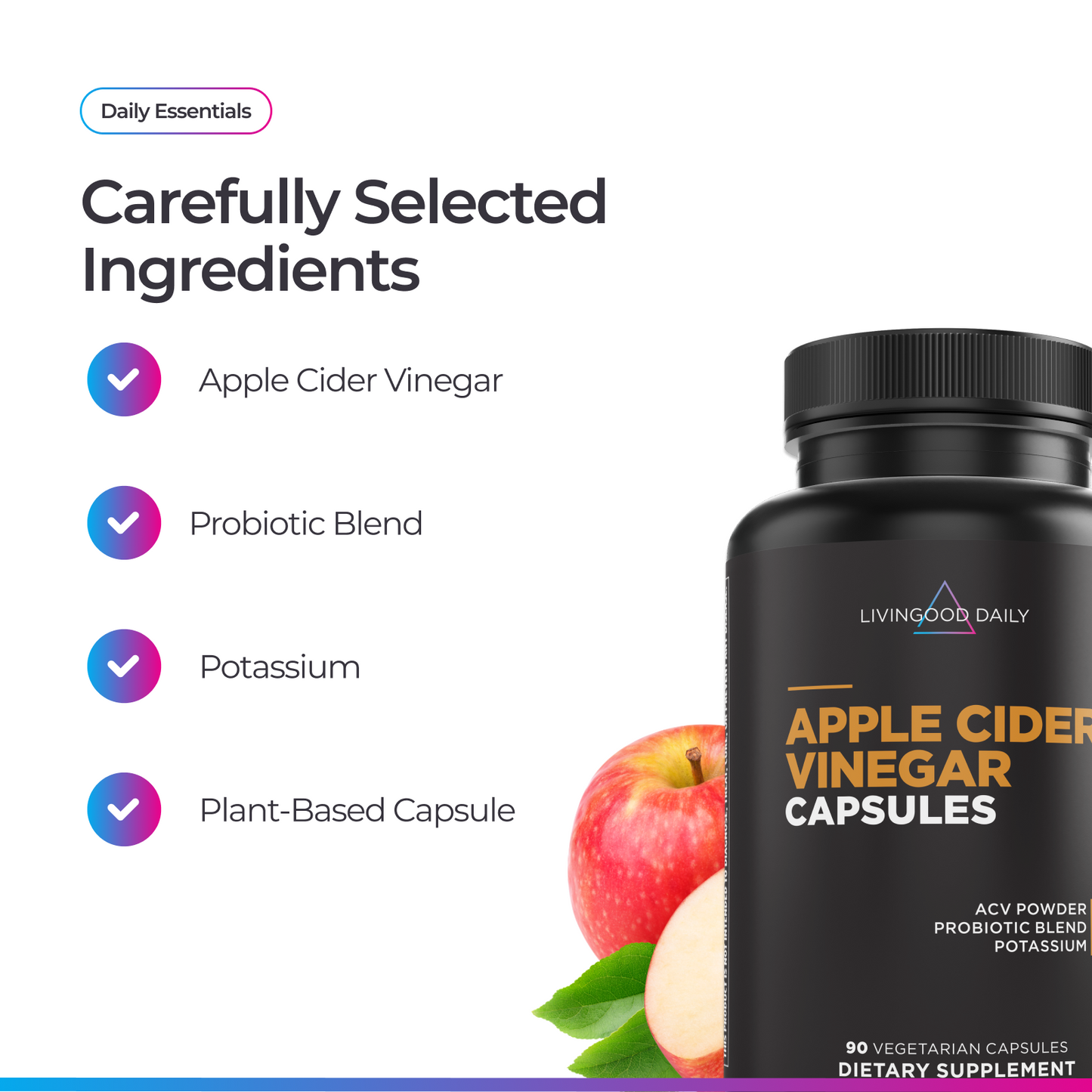 Livingood Daily Apple Cider Vinegar Capsules
