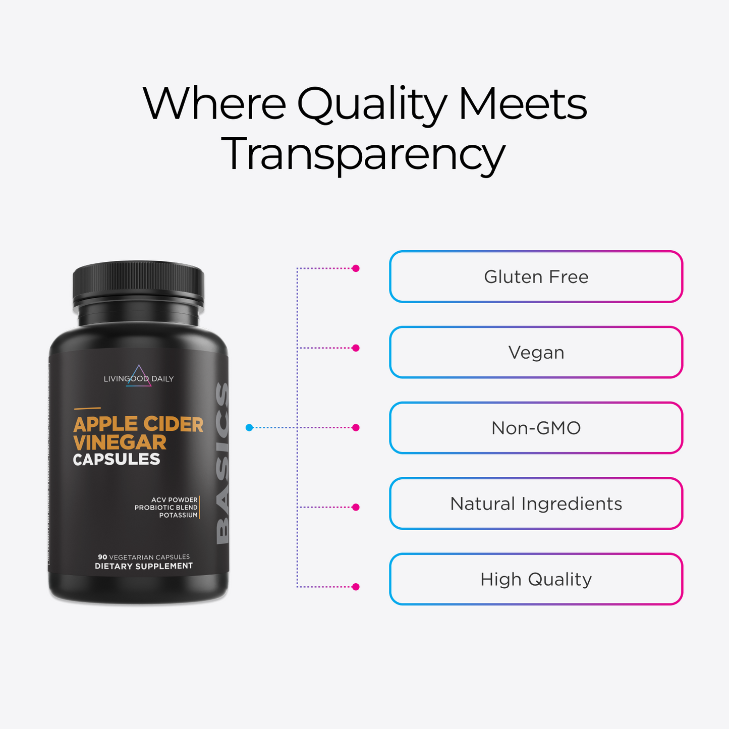 Livingood Daily Apple Cider Vinegar Capsules