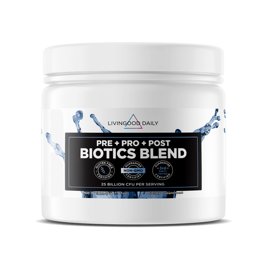 Livingood Daily prebiotics probiotics supplement container