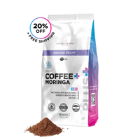 Livingood Daily Coffee + Moringa Ground Swiss Water Decaf - 1 Pack