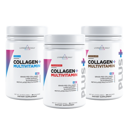 Livingood Daily Collagen + Multi 3-Pack Bundle