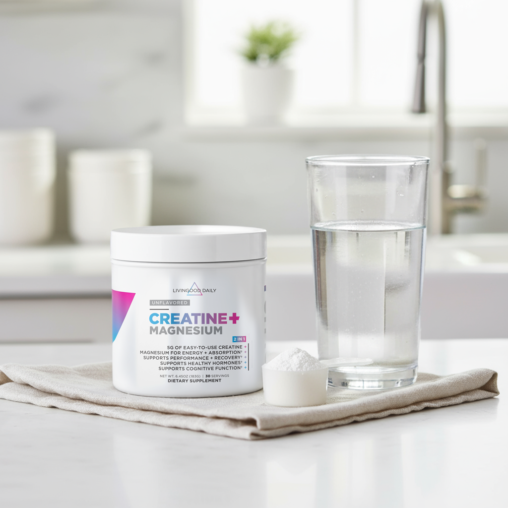 Livingood Daily Creatine + Magnesium (1-Pack)