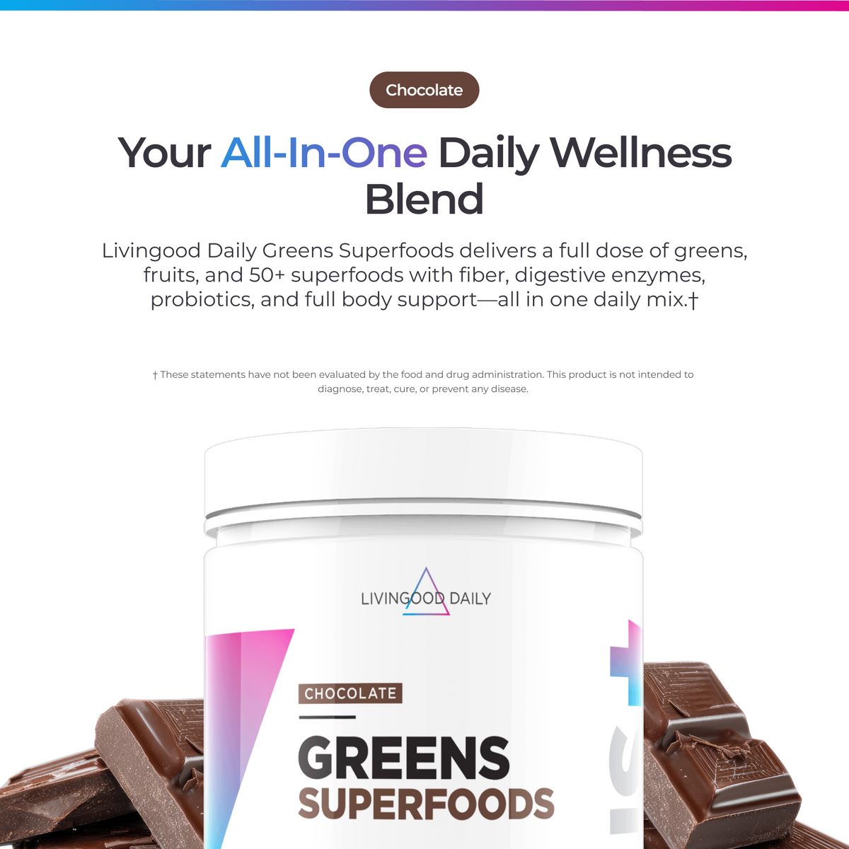 Livingood Daily Greens Superfoods Chocolate