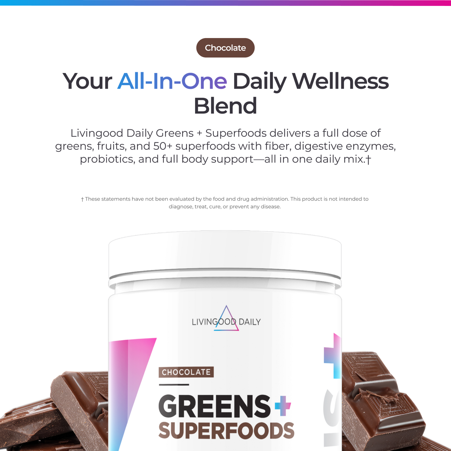 Livingood Daily Greens + Superfoods (Chocolate)