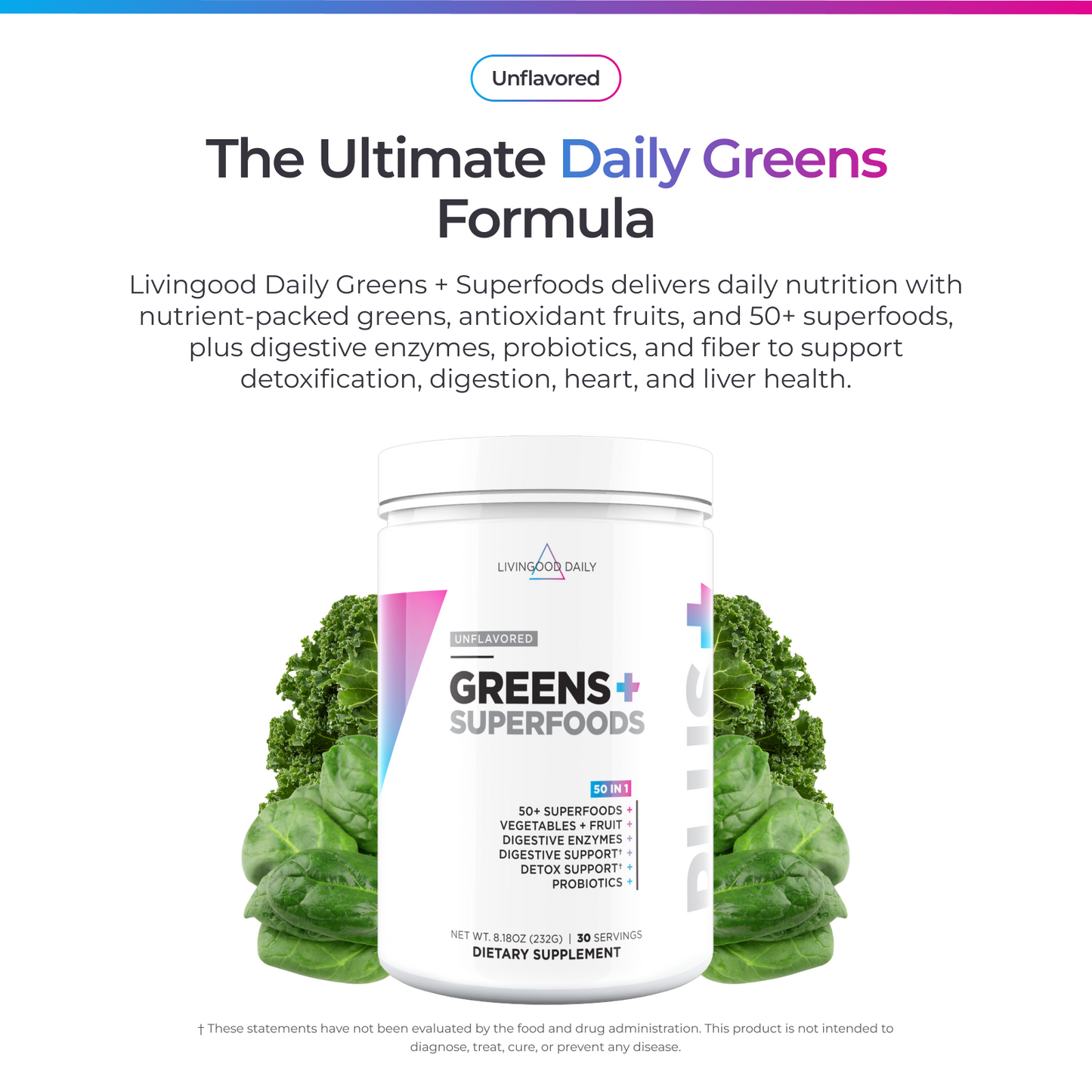 Livingood Daily Greens + Superfoods (Unflavored)