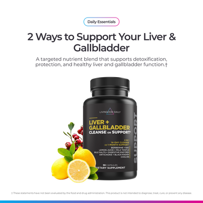 Livingood Daily Liver + Gallbladder Cleanse or Support (3-Pack)