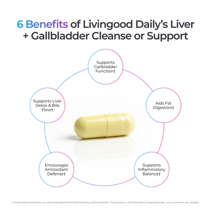 Livingood Daily Liver + Gallbladder Cleanse or Support (3-Pack)
