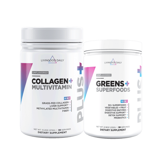 Livingood Daily Unflavored Collagen & Greens Bundle