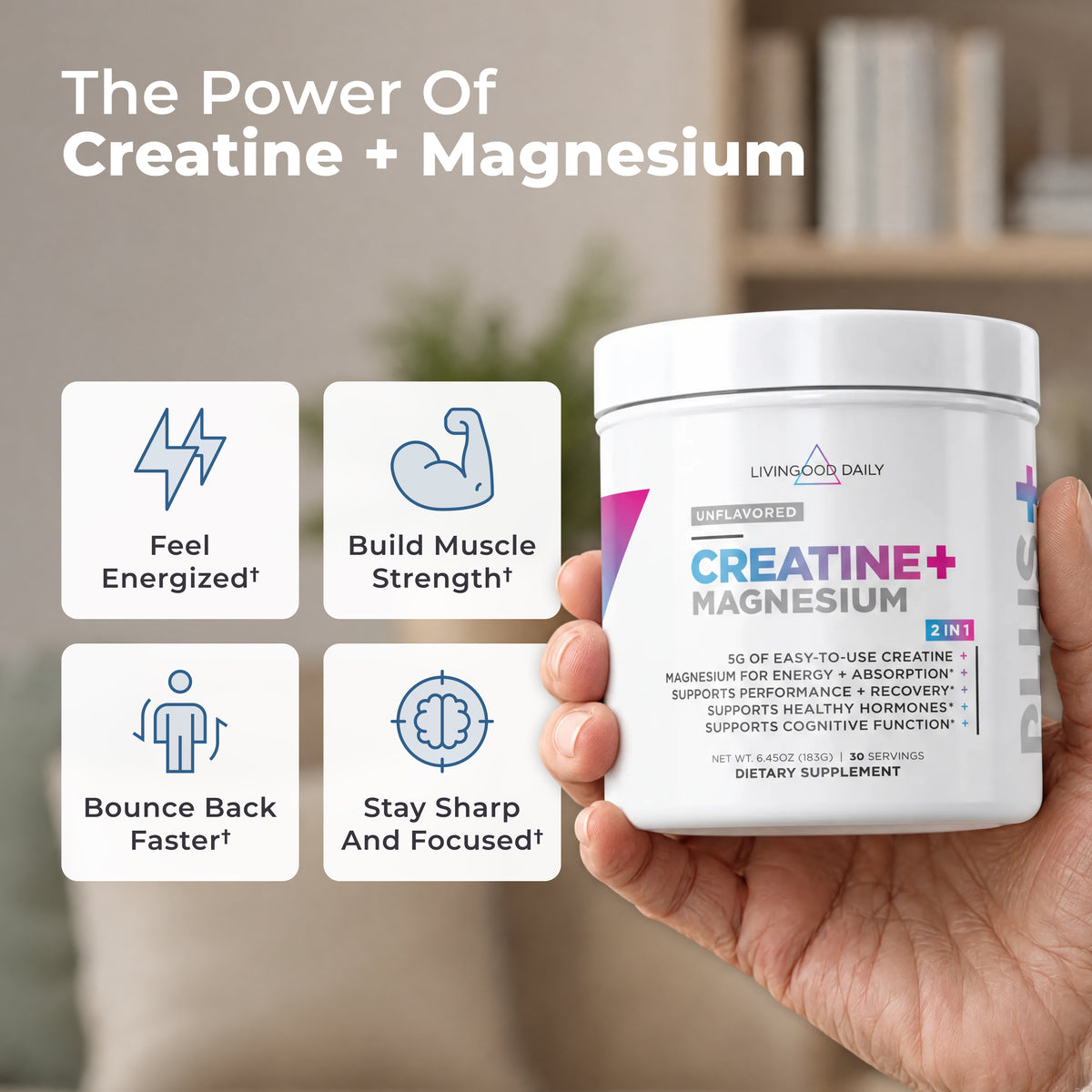 Livingood Daily Creatine + Magnesium
