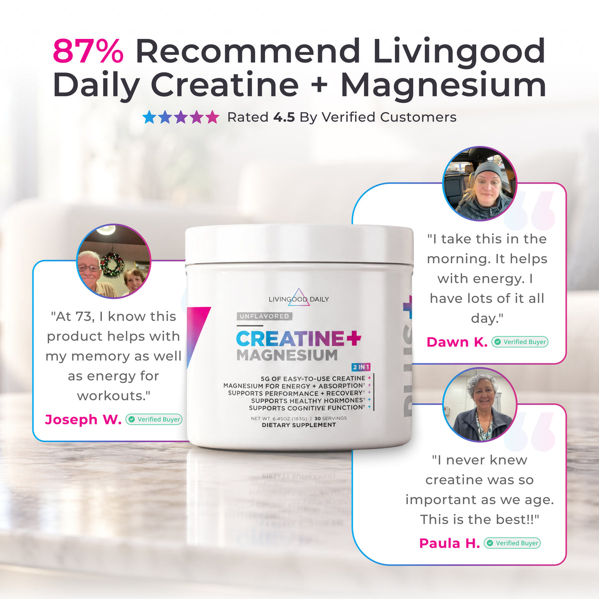 Livingood Daily Creatine + Magnesium