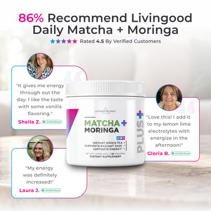Livingood Daily Matcha + Moringa