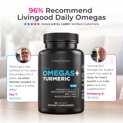 Livingood Daily Omegas + Turmeric